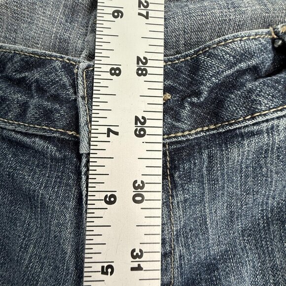 Arizona Jeans Womens 11 Long Y2K Low Rise Straight‎ Leg Blue Stretch Denim 32x33 - Picture 7 of 8